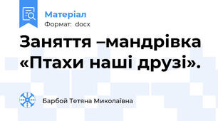 Заняття –мандрівка «Птахи наші друзі».