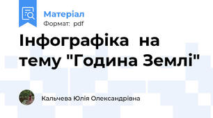 Інфографіка  на тему "Година Землі"