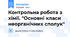 Контрольна робота з хімії. "Основні класи неорганічних сполук"