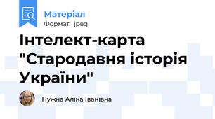 Інтелект-карта "Стародавня історія України"