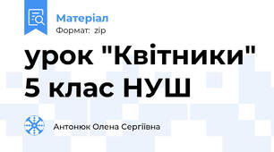 урок "Квітники" 5 клас НУШ