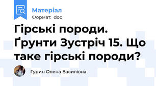 Гірські породи. Ґрунти Зустріч 15. Що таке гірські породи?