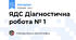 ЯДС Діагностична робота № 1