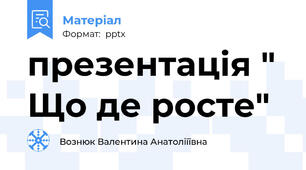 презентація " Що де росте"