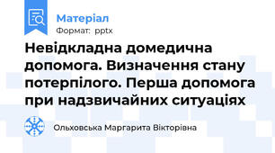 Невідкладна домедична допомога. Визначення стану потерпілого. Перша допомога при надзвичайних ситуаціях