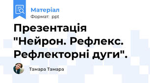 Презентація "Нейрон. Рефлекс. Рефлекторні дуги".