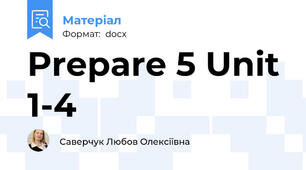 Prepare 5 Unit 1-4