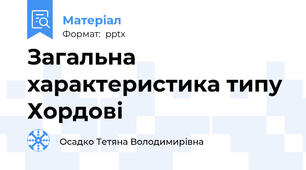 Загальна характеристика типу Хордові