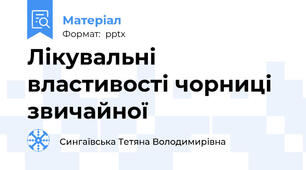 Лікувальні властивості чорниці звичайної