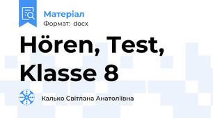 Hören, Test, Klasse 8