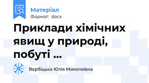 Приклади хімічних явищ у природі, побуті ...