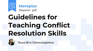 Guidelines for Teaching Conflict Resolution Skills