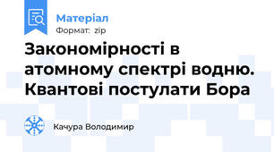 Закономірності в атомному спектрі водню. Квантові постулати Бора