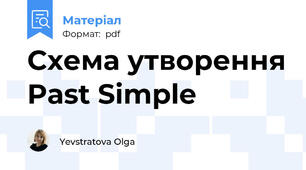 Схема утворення Past Simple