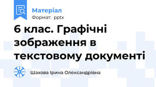 6 клас. Графічні зображення в текстовому документі