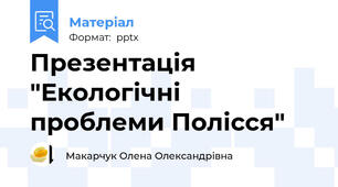 Презентація "Екологічні проблеми Полісся"