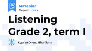 Listening Grade 2, term I