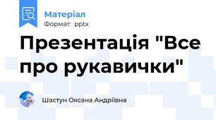 Презентація "Все про рукавички"