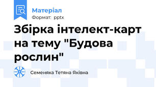 Збірка інтелект-карт на тему "Будова рослин"