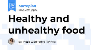 Healthy and unhealthy food