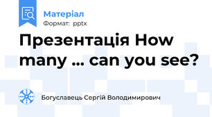Презентація How many ... can you see?