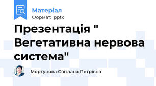 Презентація " Вегетативна нервова система"
