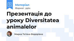 Презентація до уроку Diversitatea animalelor