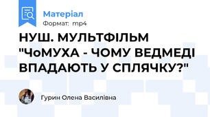 НУШ. МУЛЬТФІЛЬМ "ЧоМУХА - ЧОМУ ВЕДМЕДІ ВПАДАЮТЬ У СПЛЯЧКУ?"