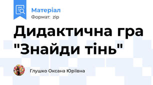 Дидактична гра "Знайди тінь"