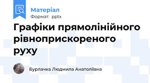Графіки прямолінійного рівноприскореного руху