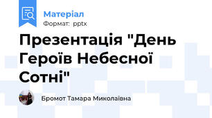 Презентація "День Героїв Небесної Сотні"