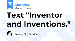 Text "Inventor and Inventions."
