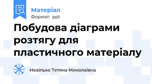 Побудова діаграми розтягу для пластичного матеріалу