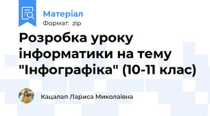 Розробка уроку інформатики на тему "Інфографіка" (10-11 клас)