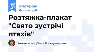 Розтяжка-плакат "Свято зустрічі птахів"