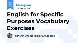 English for Specific Purposes Vocabulary Exercises