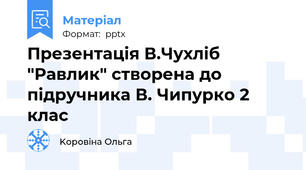 Презентація В.Чухліб "Равлик" створена до підручника В. Чипурко 2 клас