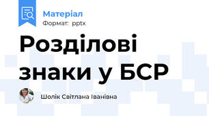 Розділові знаки у БСР