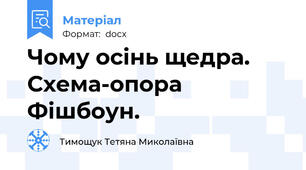 Чому осінь щедра. Схема-опора Фішбоун.