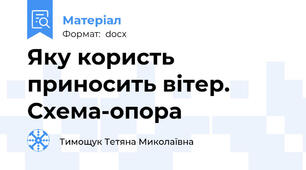 Яку користь приносить вітер. Схема-опора