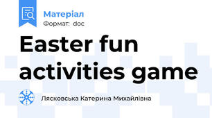 Easter fun activities game