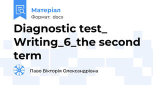 Diagnostic test_ Writing_6_the second term