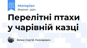 Перелітні птахи  у чарівній казці