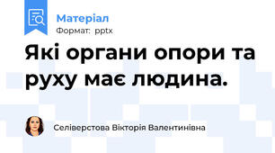 Які органи опори та руху має людина.