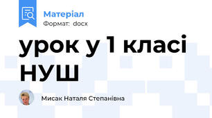 урок у 1 класі НУШ