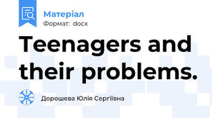 Teenagers and their problems.