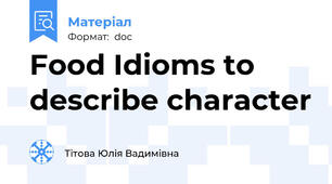 Food Idioms to describe character