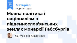 Мовна політика і націоналізм в південнослов’янських землях монархії Габсбургів