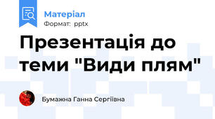 Презентація до теми "Види плям"