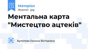Ментальна карта "Мистецтво ацтеків"